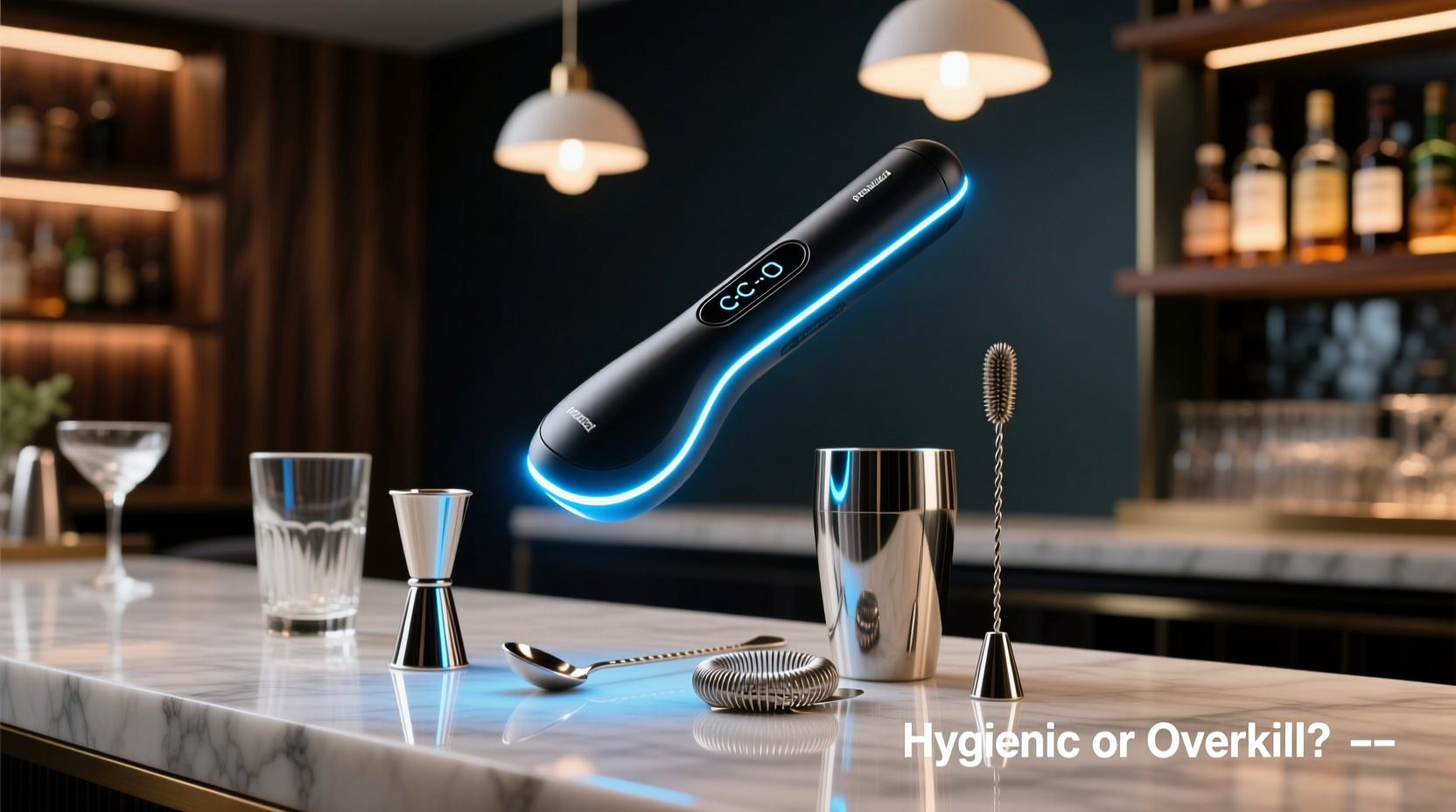 UV sterilizing wand for cleaning cocktail tools hygienic or overkill