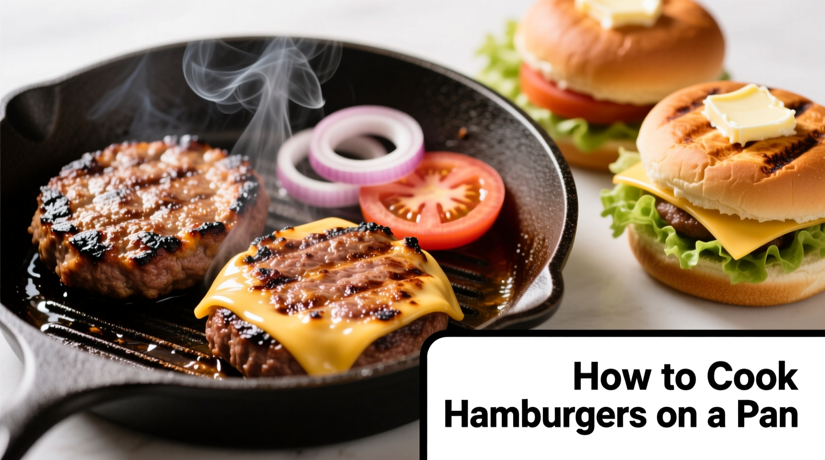 how to cook hamburgers on a pan
