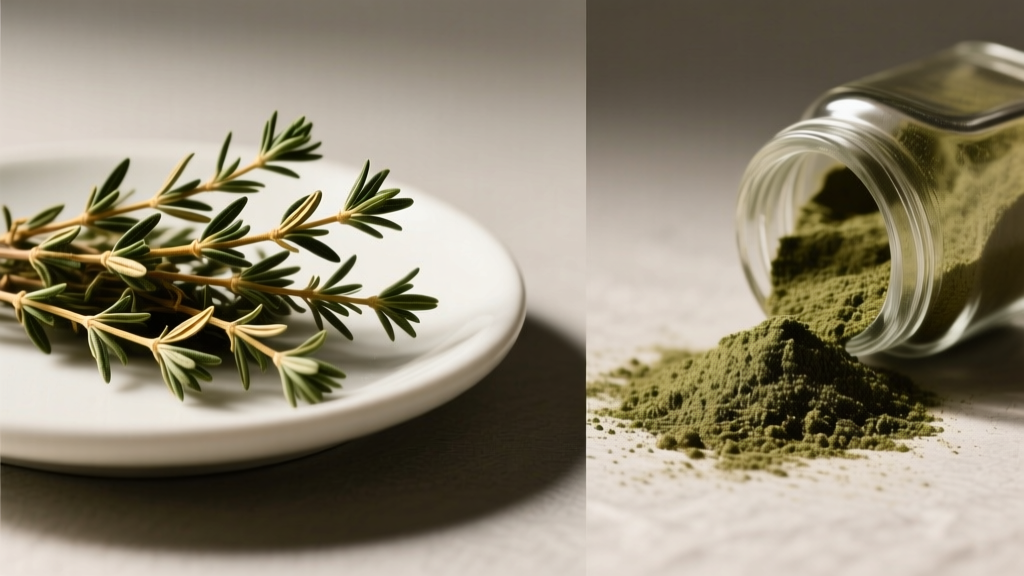 Dried vs Ground Thyme: Texture & Taste Differences