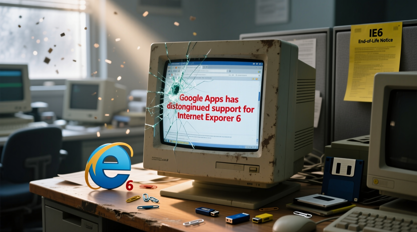 google apps drops support for ie6