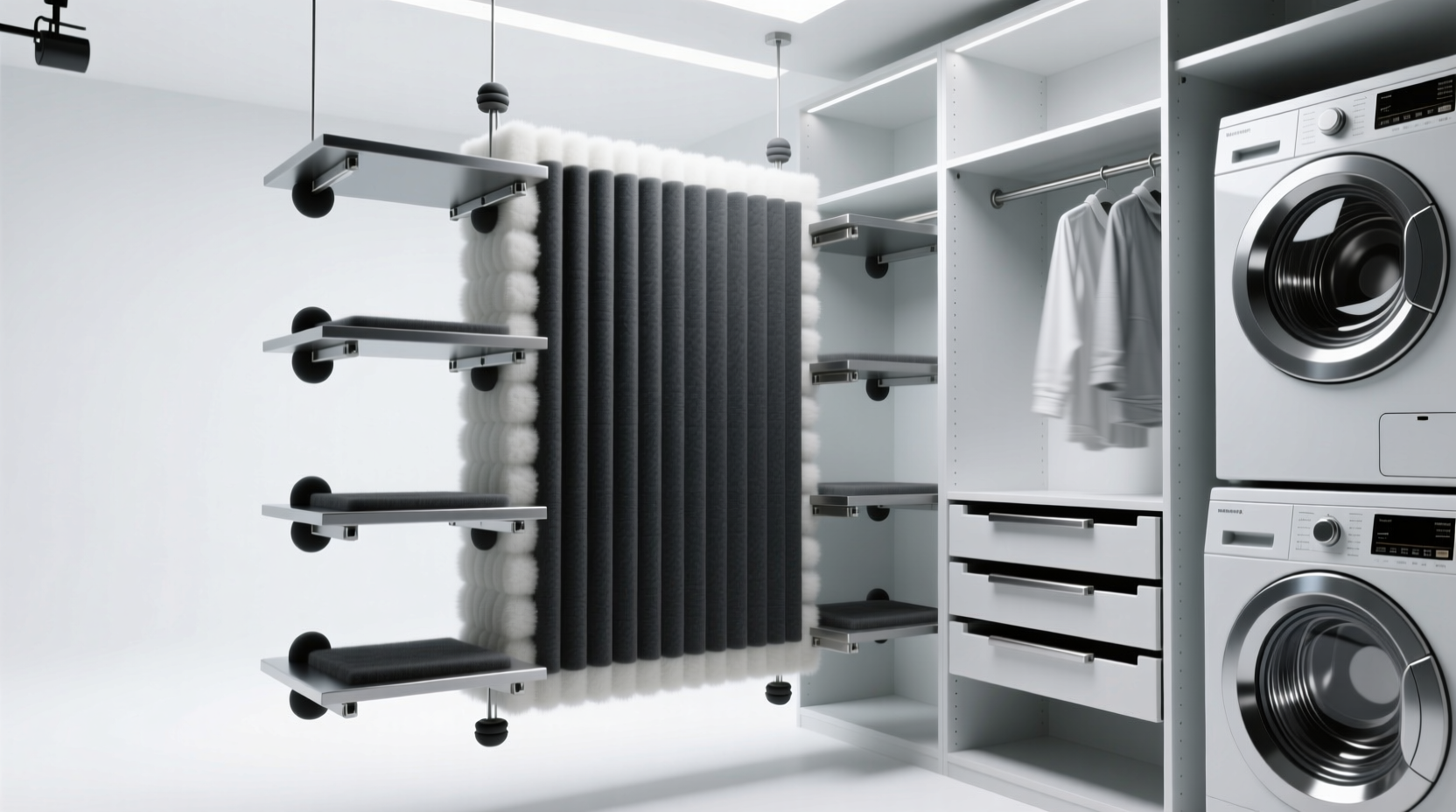 closet organization tips for laundromat vibration