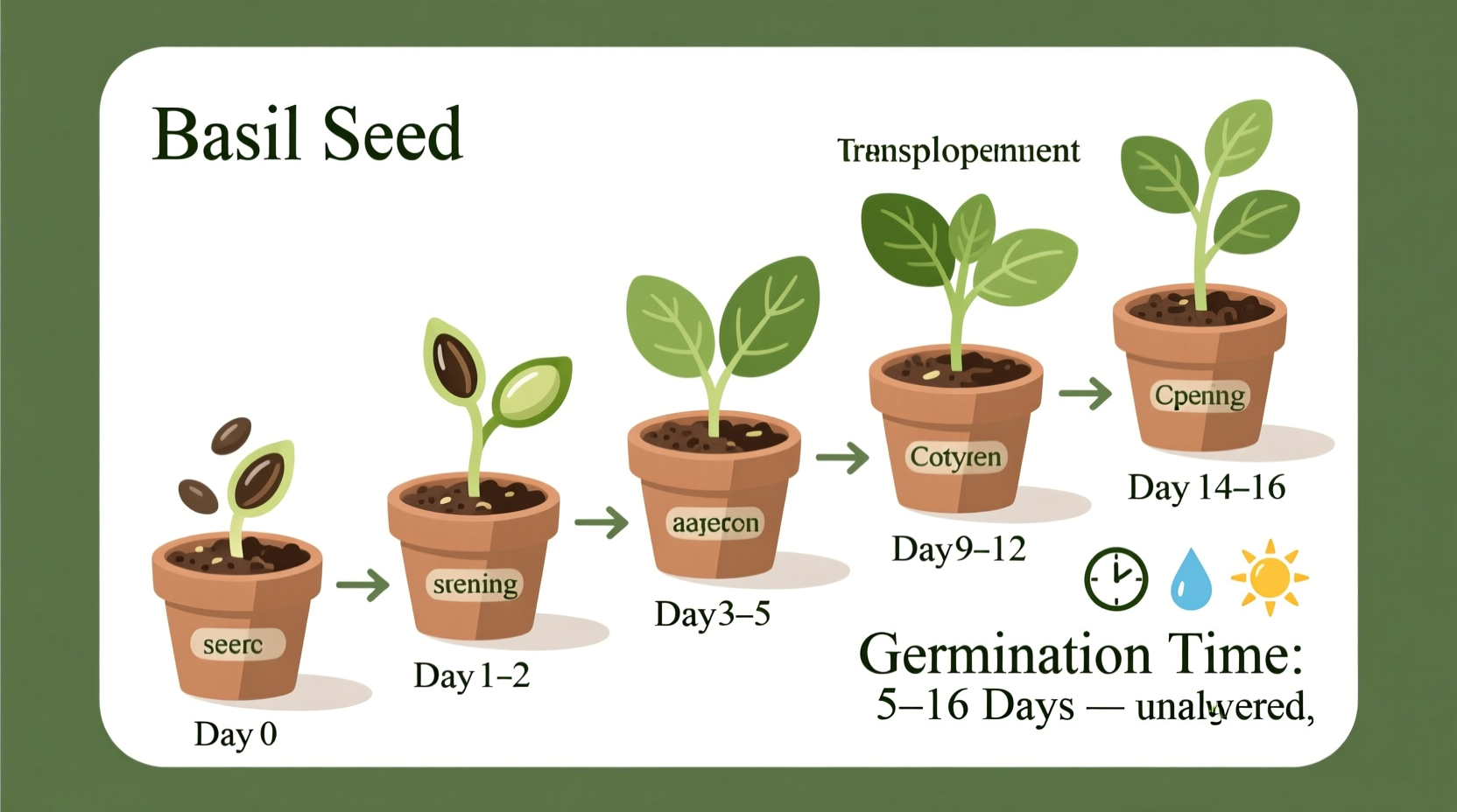 Basil Germination: 5-10 Days | TheHomeSprouts