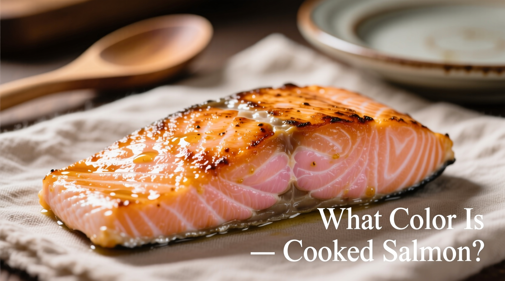 what color is cooked salmon