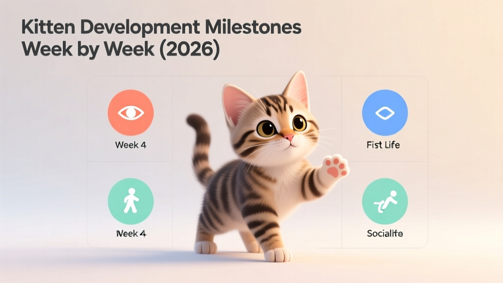 Kitten Development Milestones Week by Week (2026) - CatLoversBase