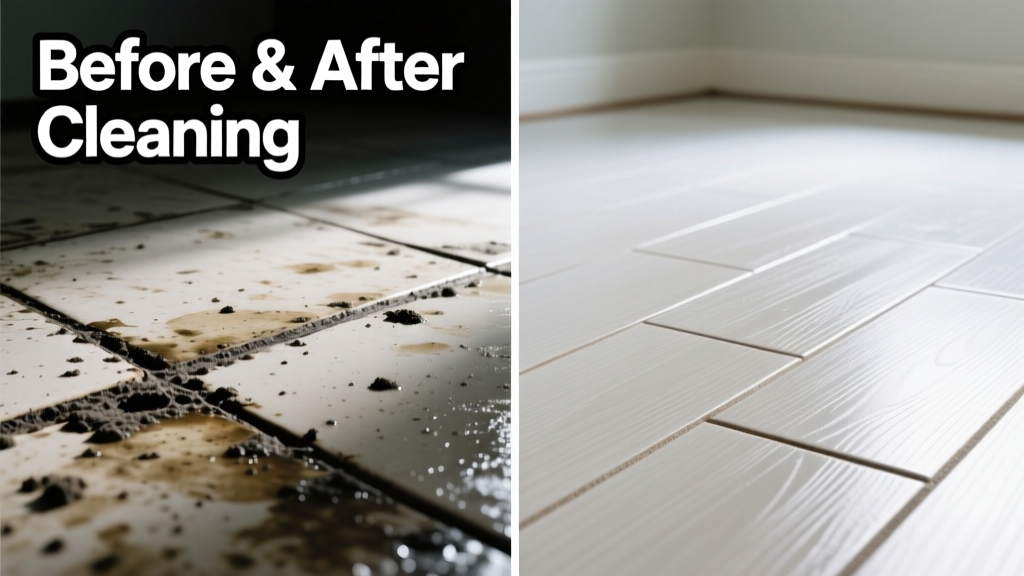 How to Remove Tile Grout Stain from Vinyl Flooring