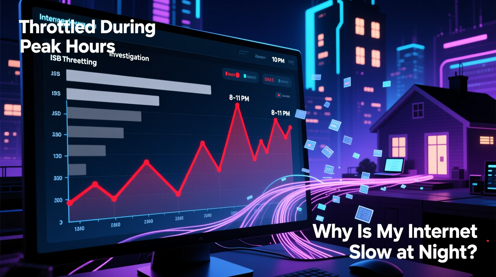 why is my internet slow at night exploring bandwidth throttling and congestion