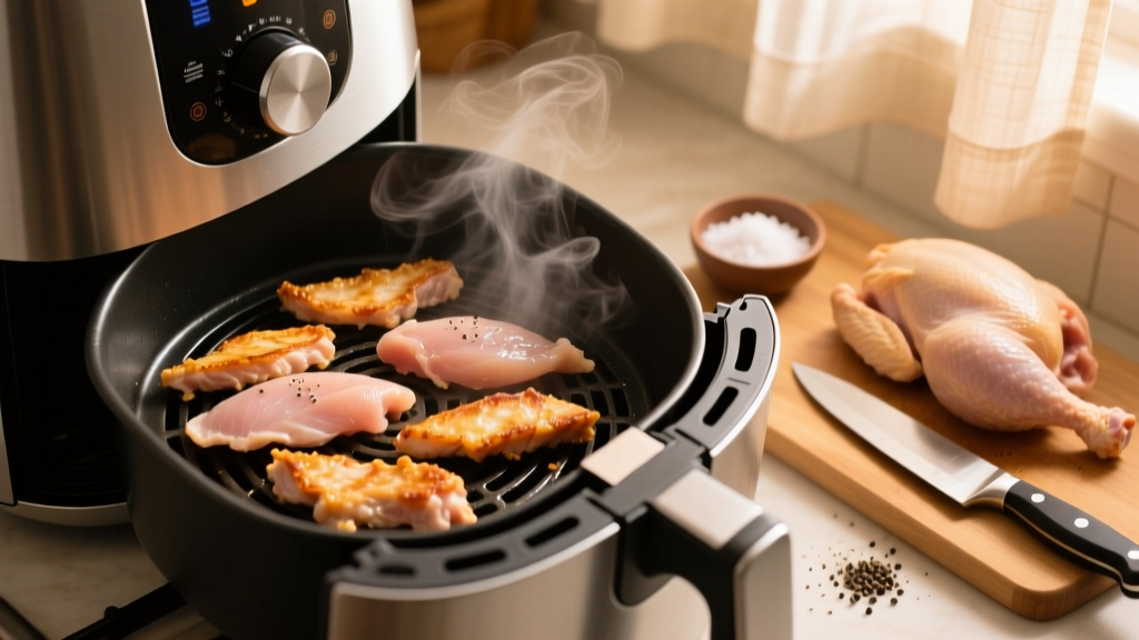 Air Fry Bare Chicken Strips (No Breading!) – Juicy & Crisp