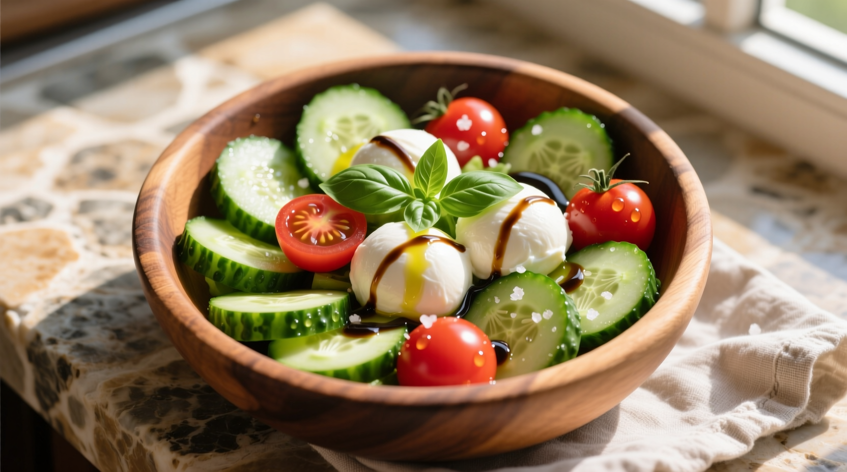Perfect Cucumber Tomato Mozzarella Salad Recipe in 15 Minutes