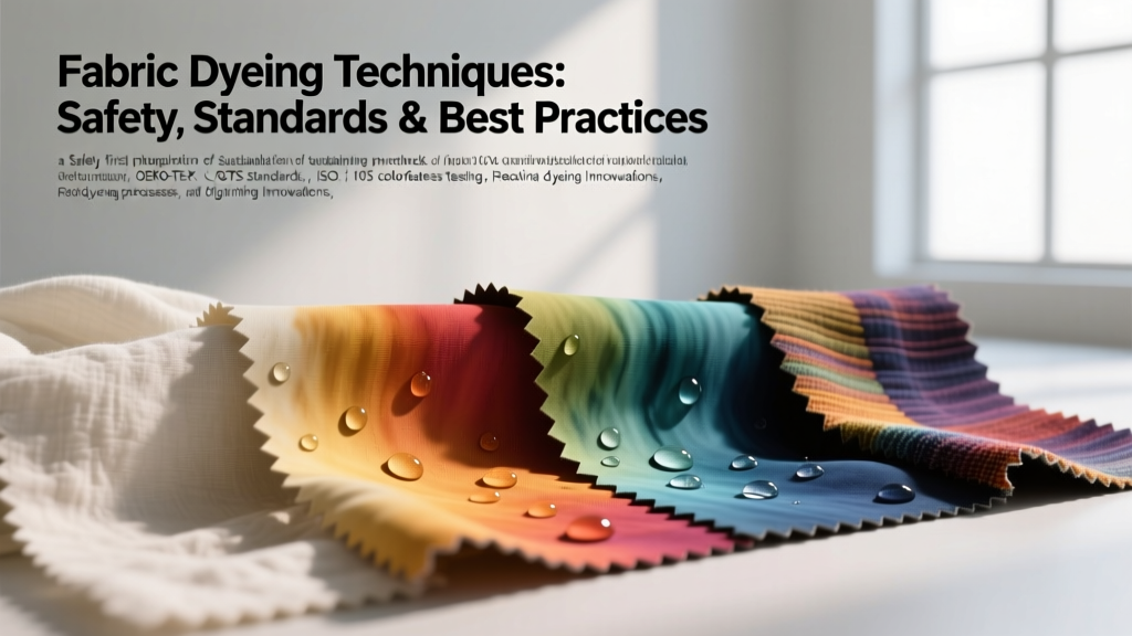 Fabric Dyeing Techniques: Safety, Standards & Best Practices