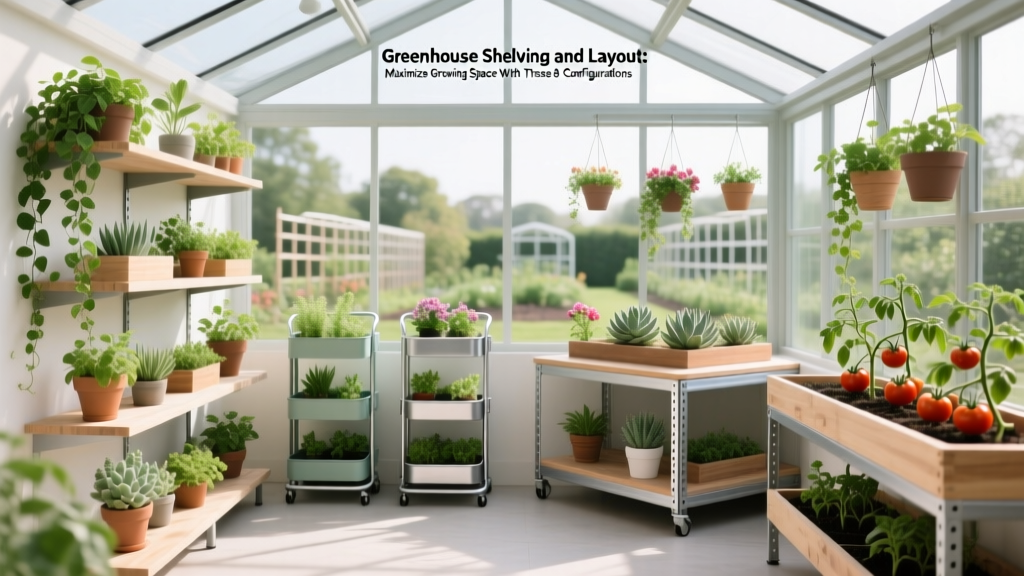 Greenhouse Shelving and Layout: Maximize Growing Space With These 8 Configurations