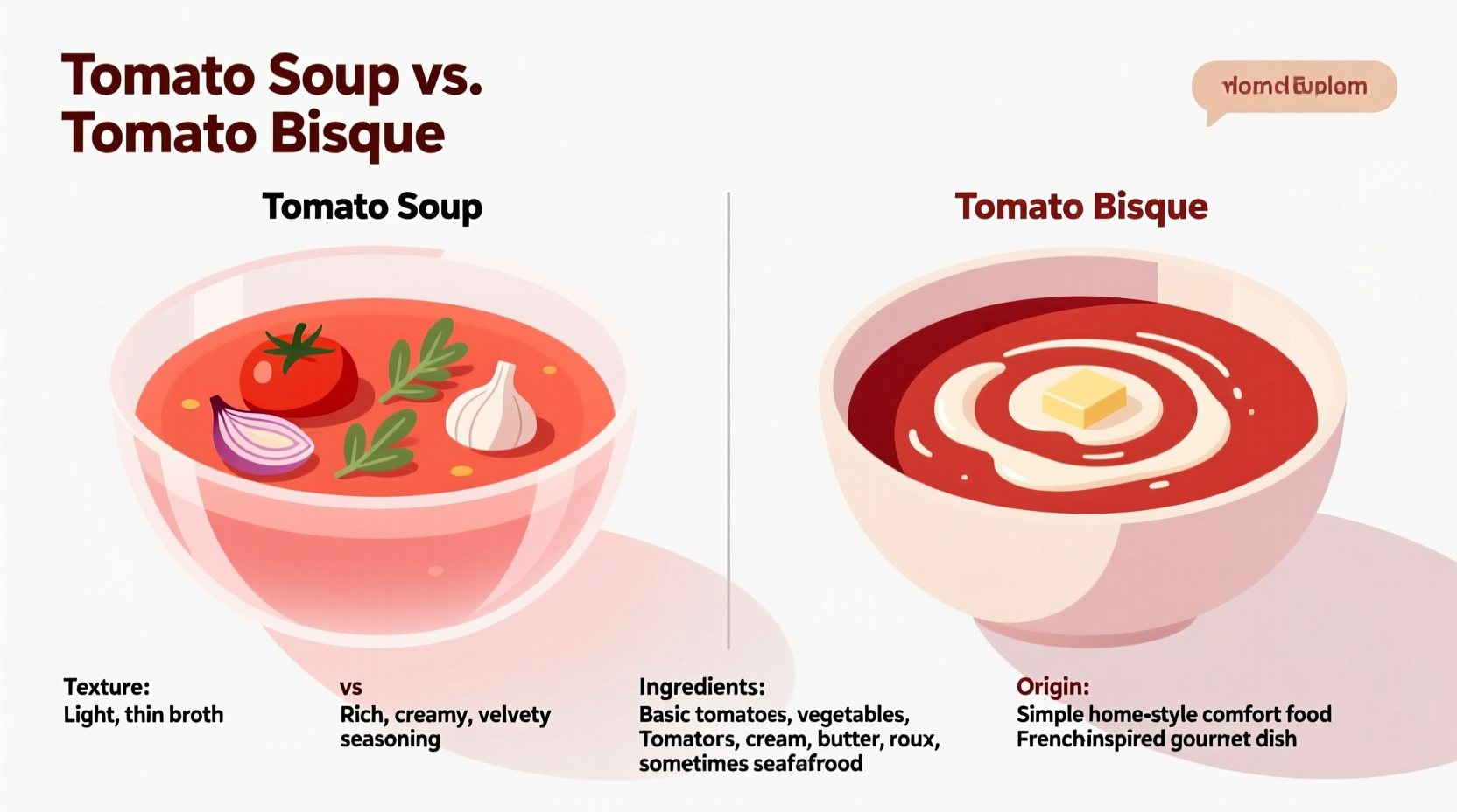 Tomato Soup vs Bisque: Key Differences Explained