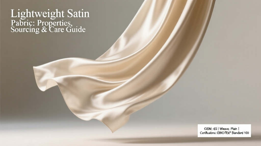 Lightweight Satin Fabric: Properties, Sourcing & Care Guide