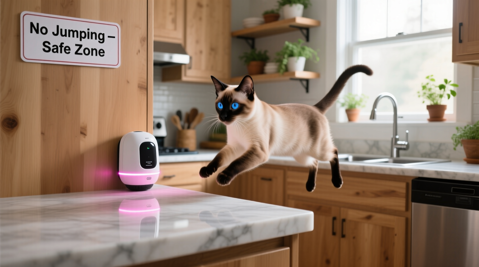 how to keep your cat from jumping on kitchen counters safely