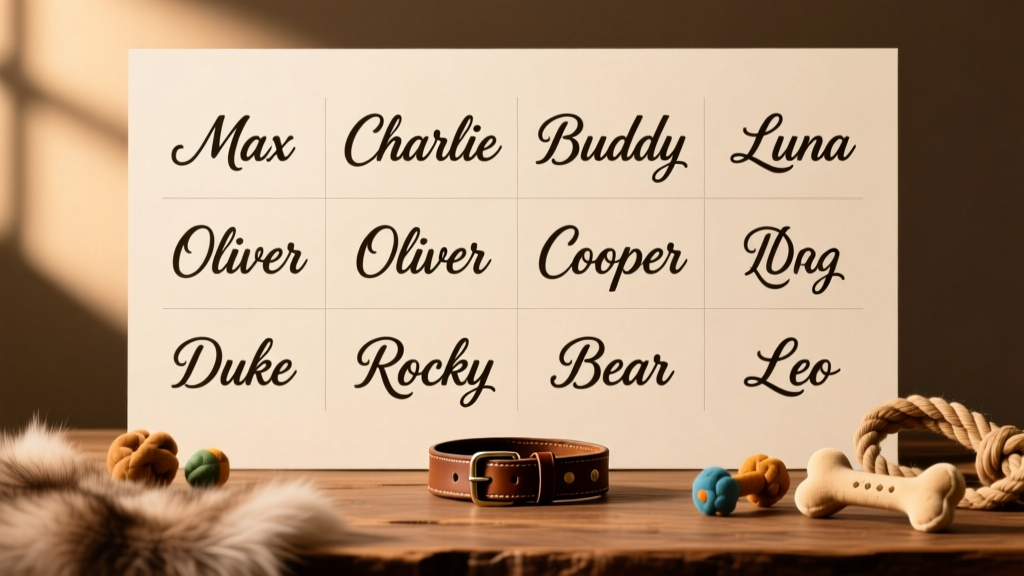 Top male dog names for your new furry friend