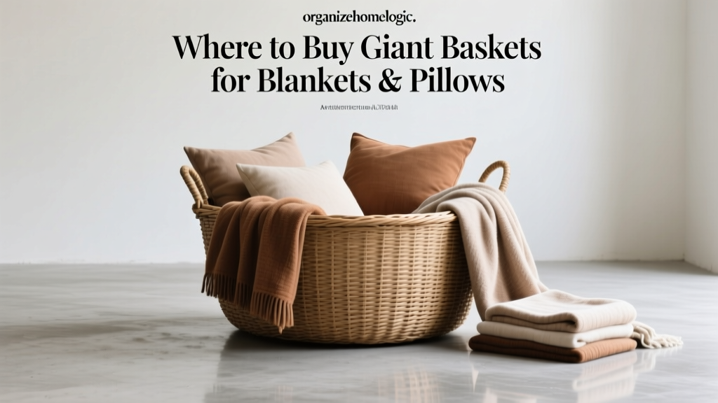 Where to Buy Giant Baskets for Blankets & Pillows