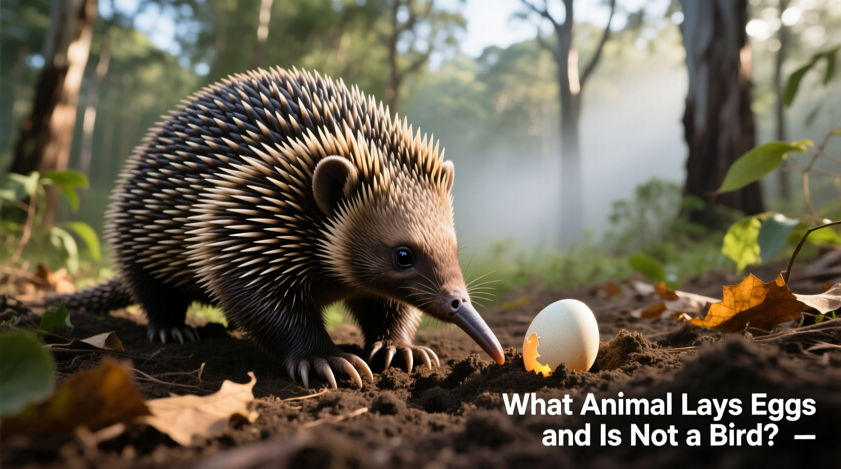 what animal lays eggs and not a bird