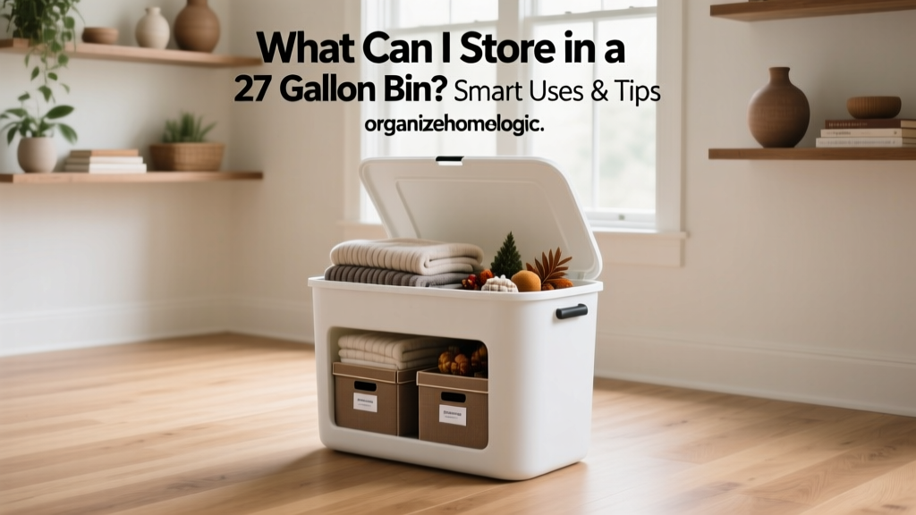What Can I Store in a 27 Gallon Bin? Smart Uses & Tips