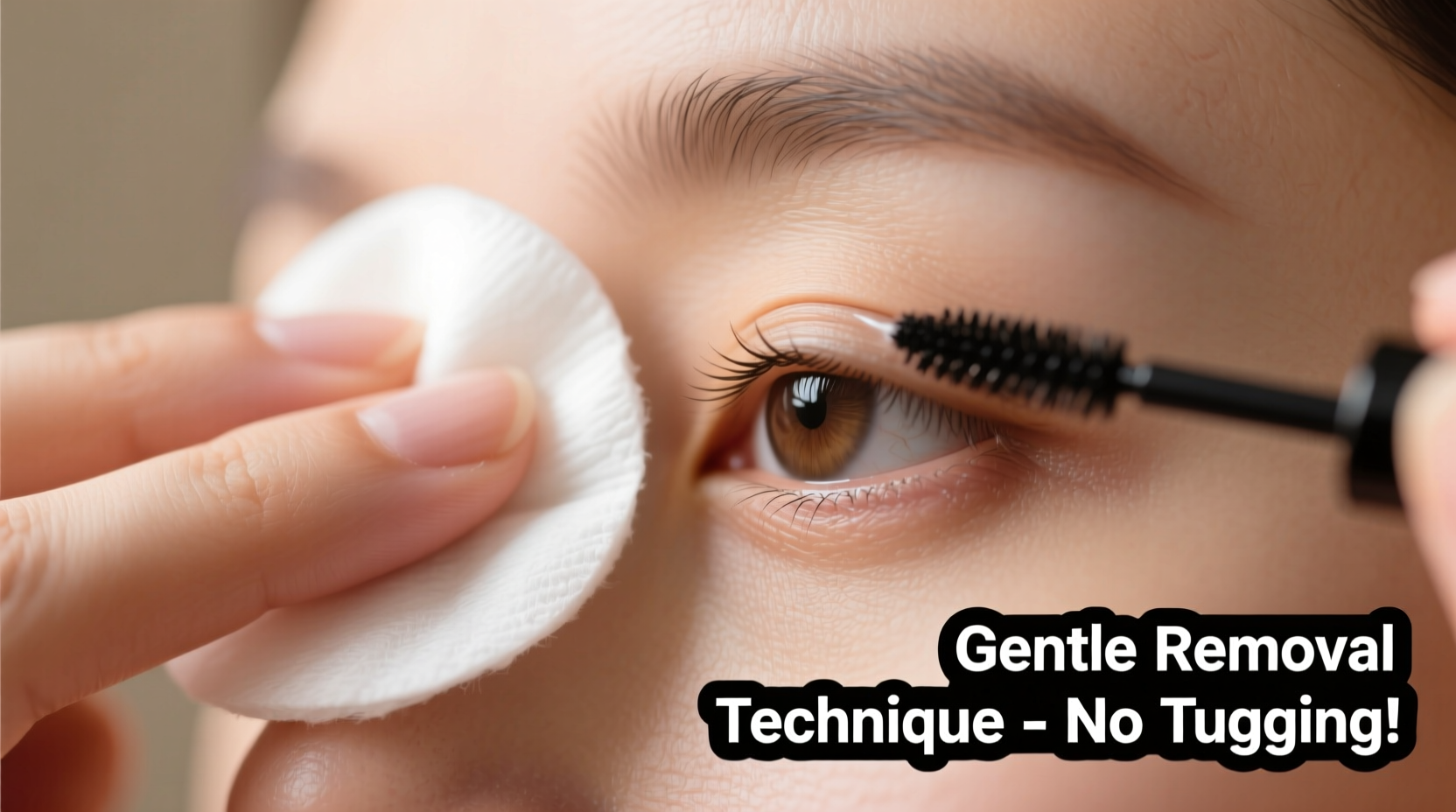 how to remove waterproof mascara without tugging delicate eye area