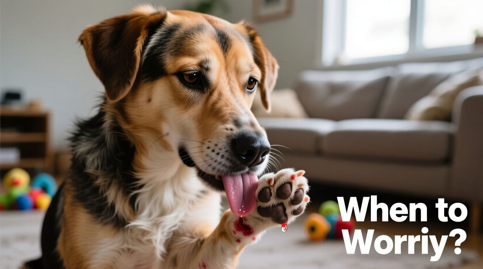 why does my dog lick its paws nonstop and when to worry