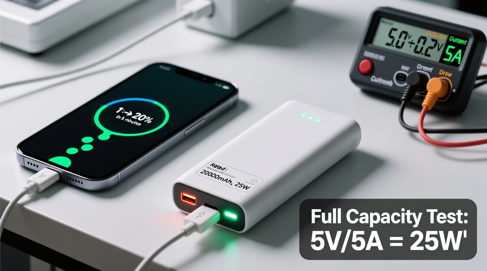 how to quickly test if your power bank is charging at full capacity