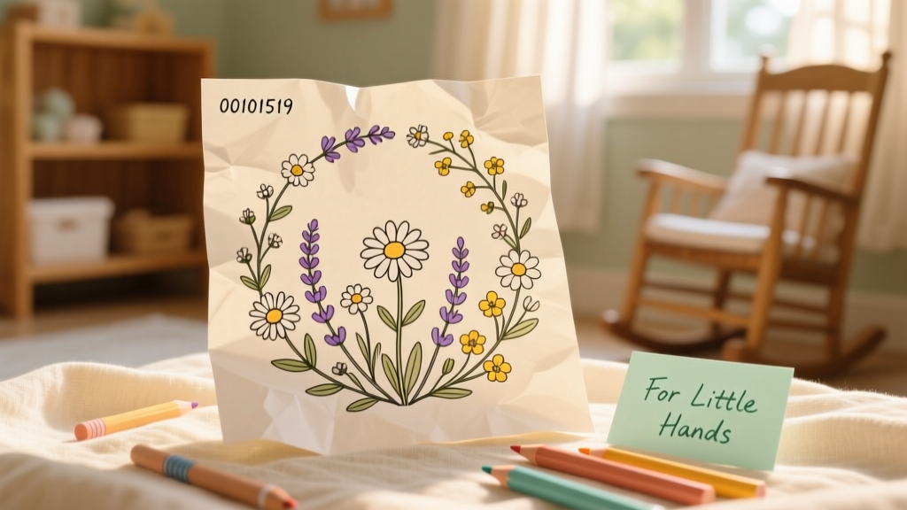 Flowers Coloring Pages 00101519: Developmental Benefits, Safety Guidelines, and Evidence-Based Activity Integration for Infants and Toddlers