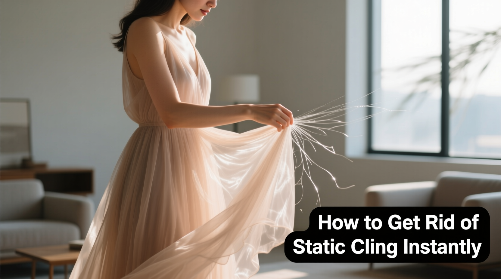 how to get rid of static cling in skirts and dresses instantly