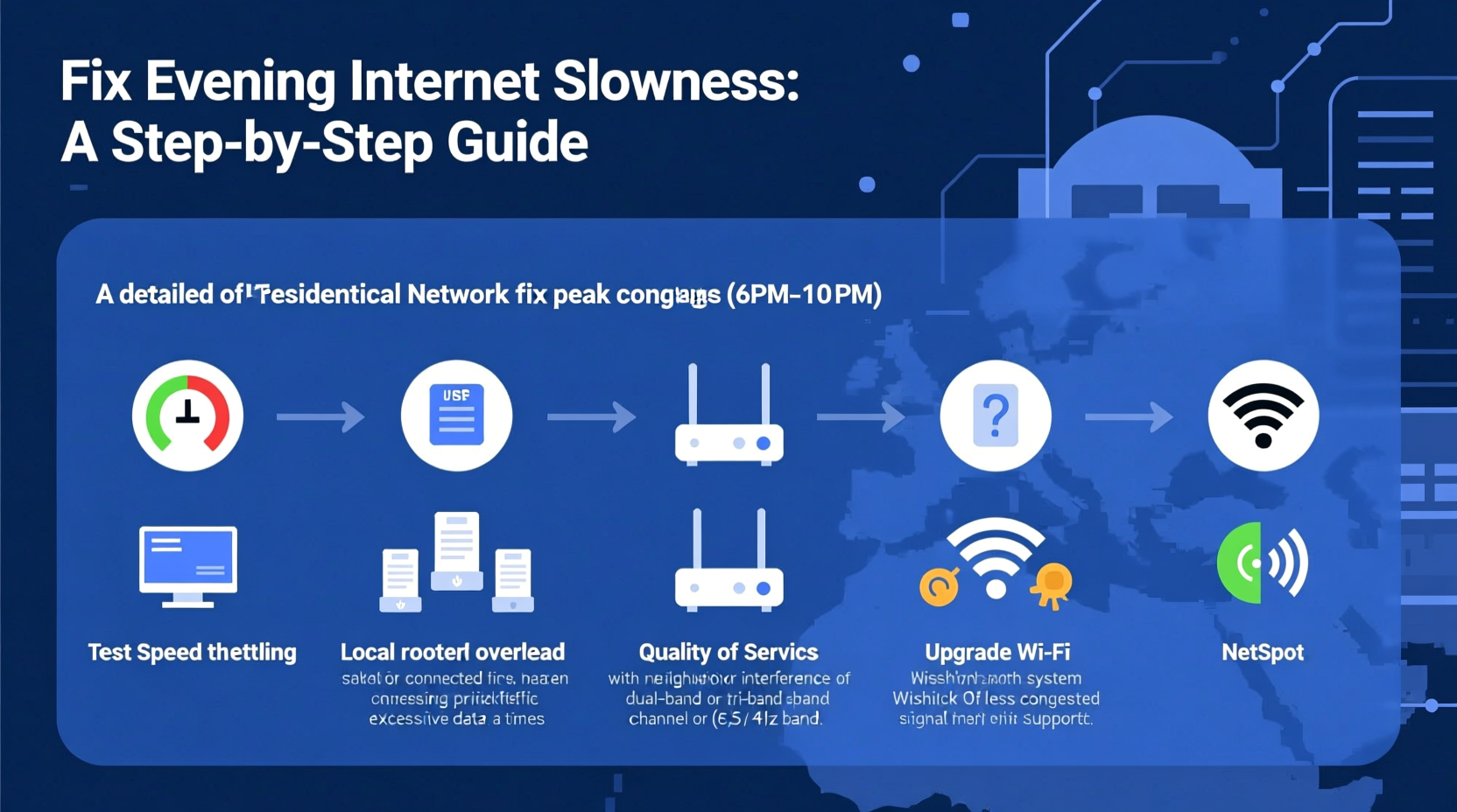 why is my internet slow only during evenings and how to fix peak congestion