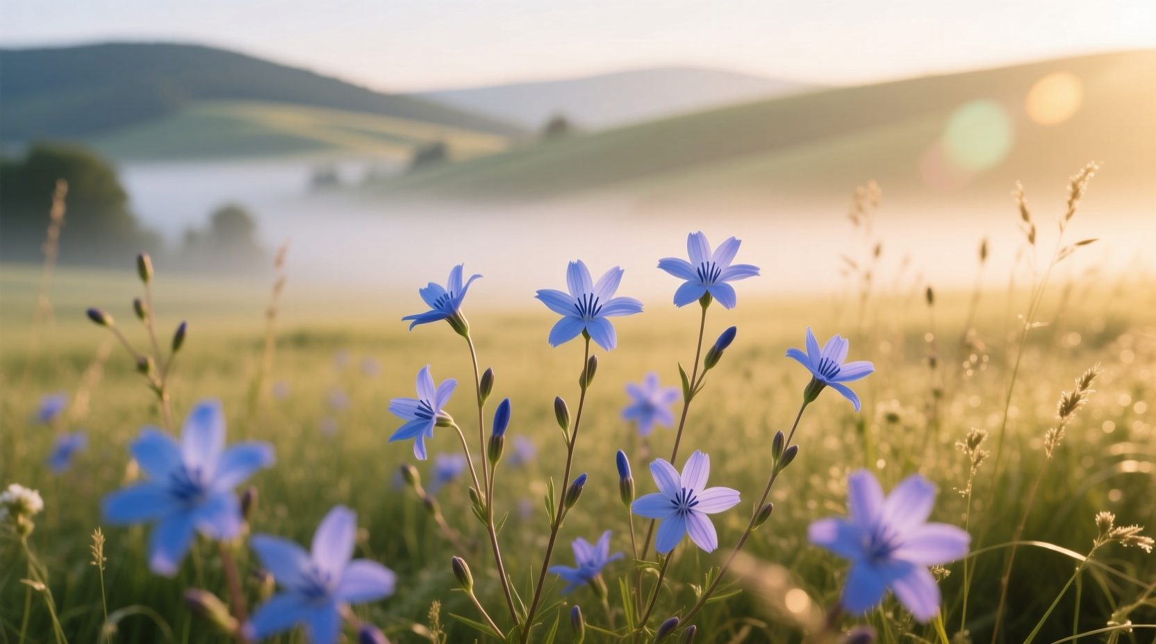 blue august flowers