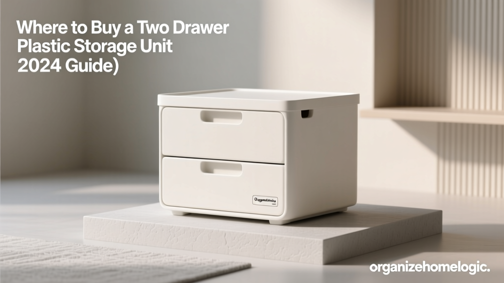 Where to Buy a Two Drawer Plastic Storage Unit (2024 Guide)