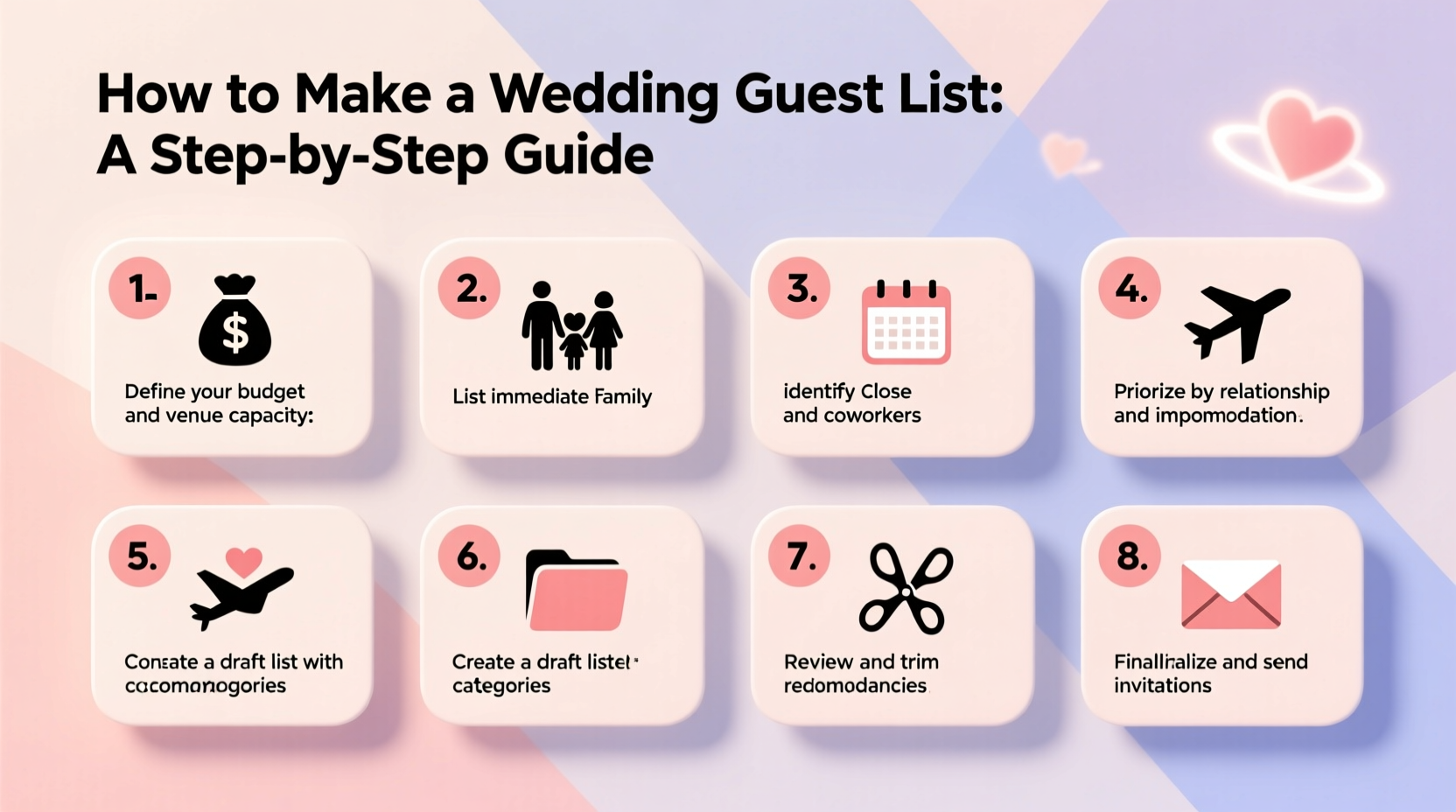 how to make a wedding guest list