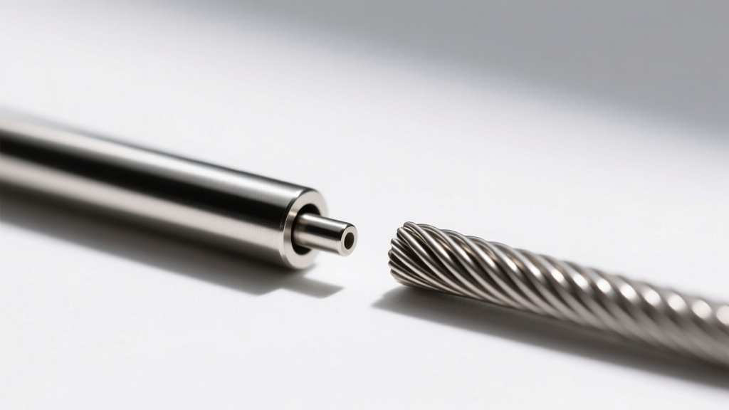 Macro shot of an 18-gauge titanium leverback wire next to a 20-gauge wire, clearly showing the metal thickness difference.