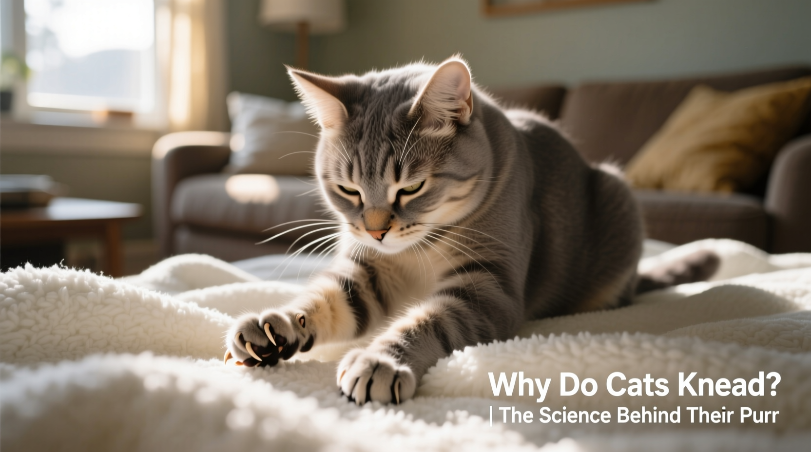 why do cats knead blankets and is this behavior linked to happiness