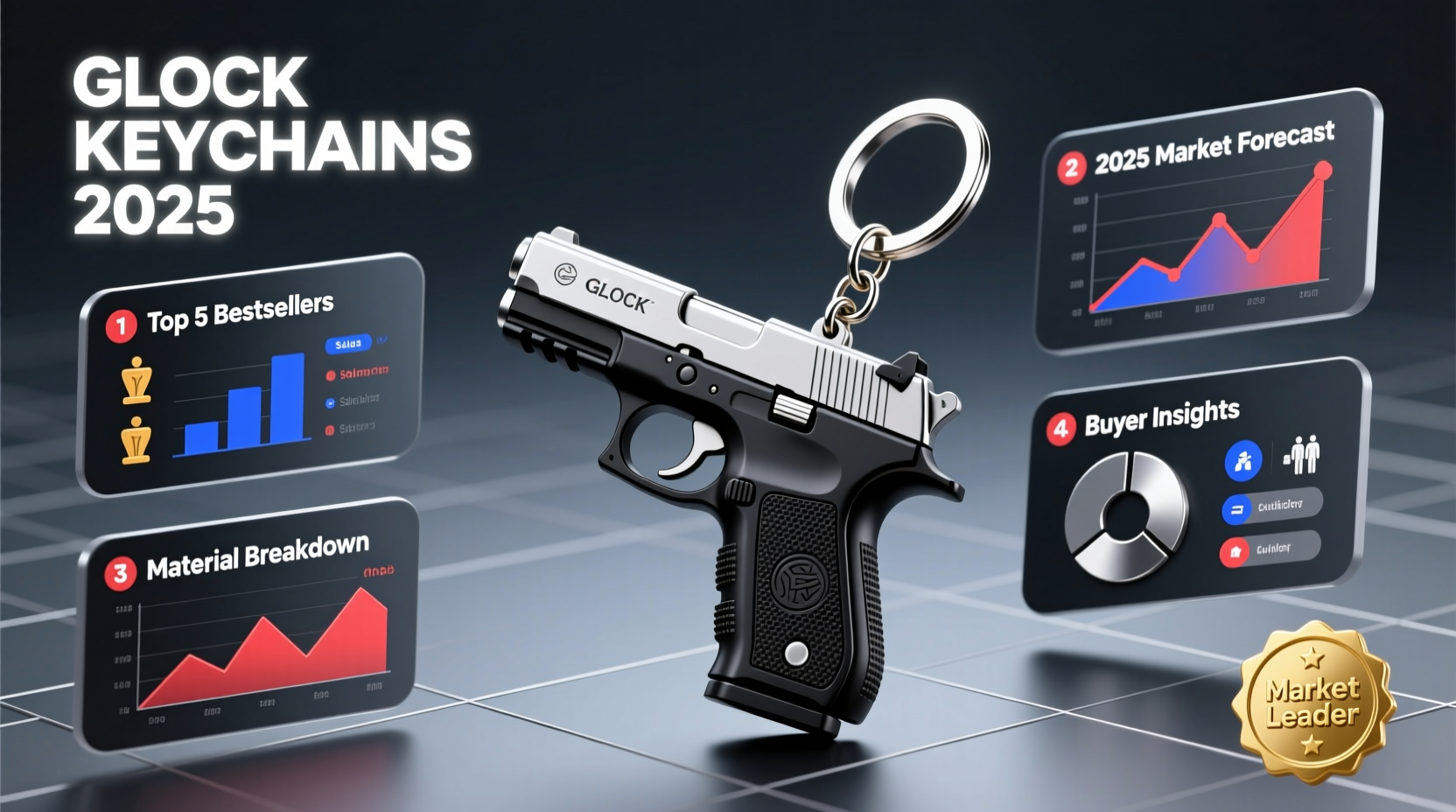 top selling glock keychain