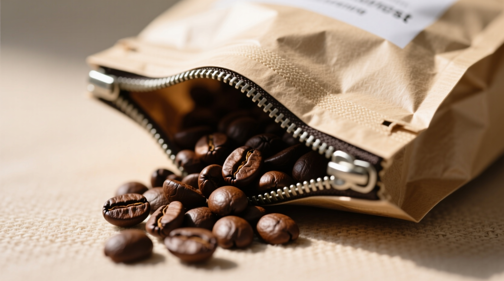 test coffee freshness with a zipper lock bag