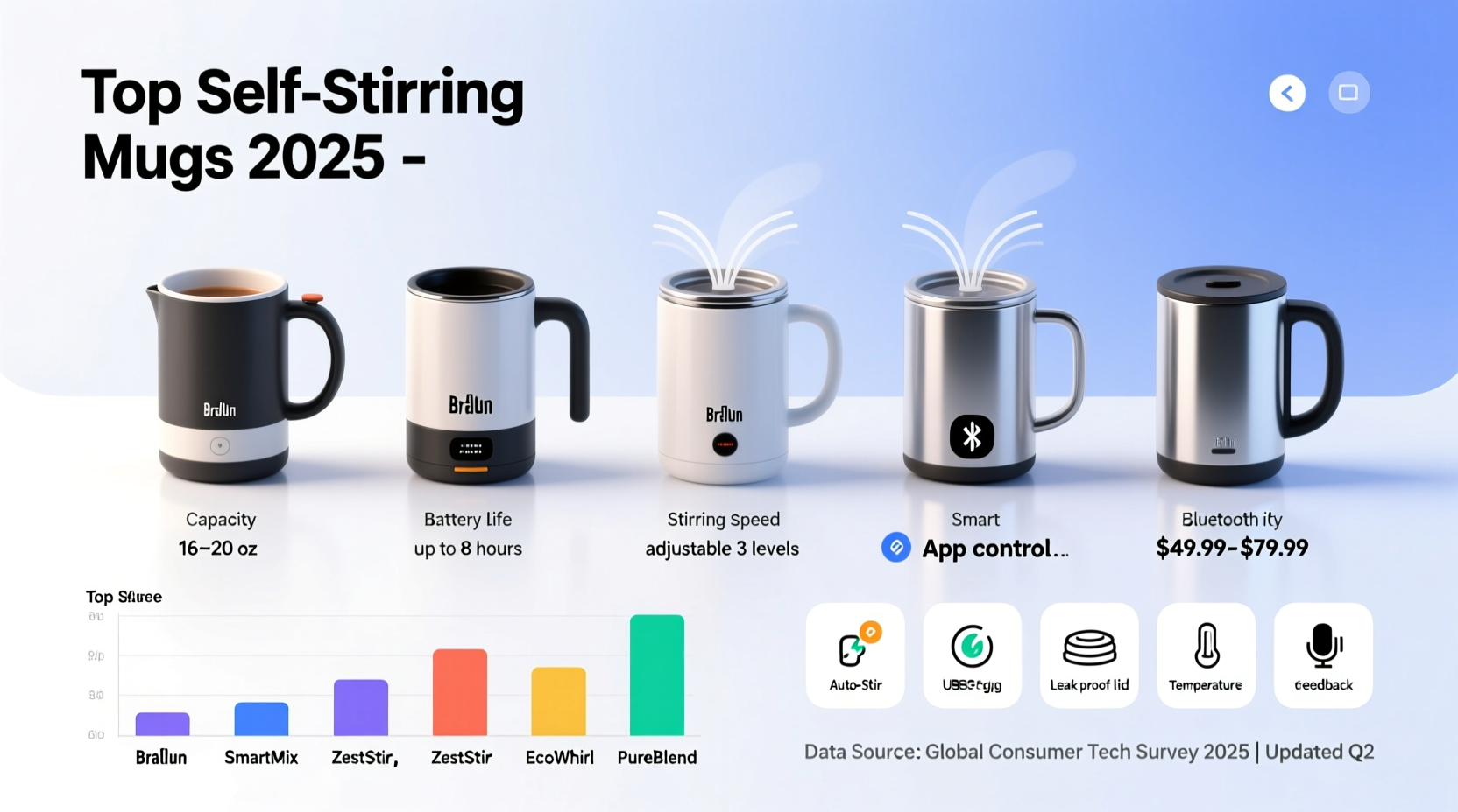 best selling self stirring mug