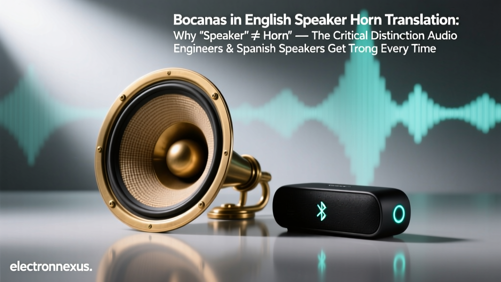 Bocinas in English Speaker Horn Translation: Why 'Speaker' ≠ 'Horn' — The Critical Distinction Audio Engineers & Spanish Speakers Get Wrong Every Time