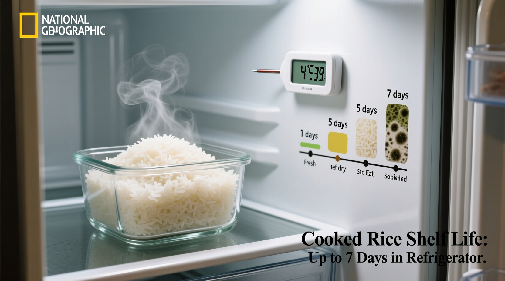how long will cooked rice keep in refrigerator