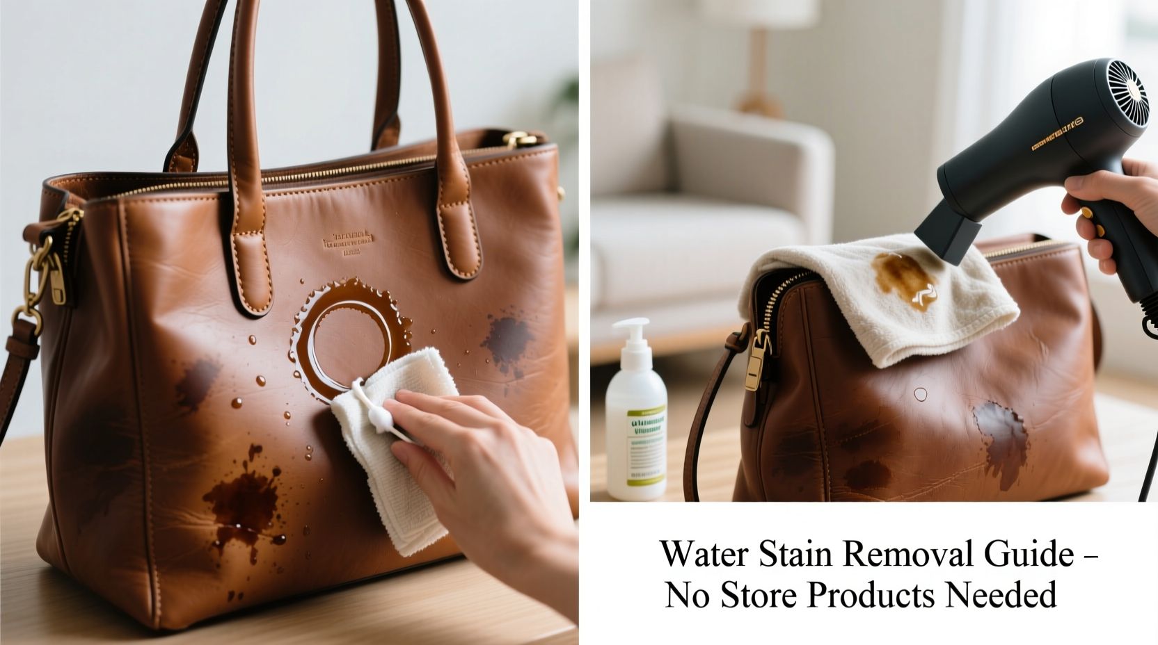 How To Remove Water Stains From Leather Bags Without Store Products