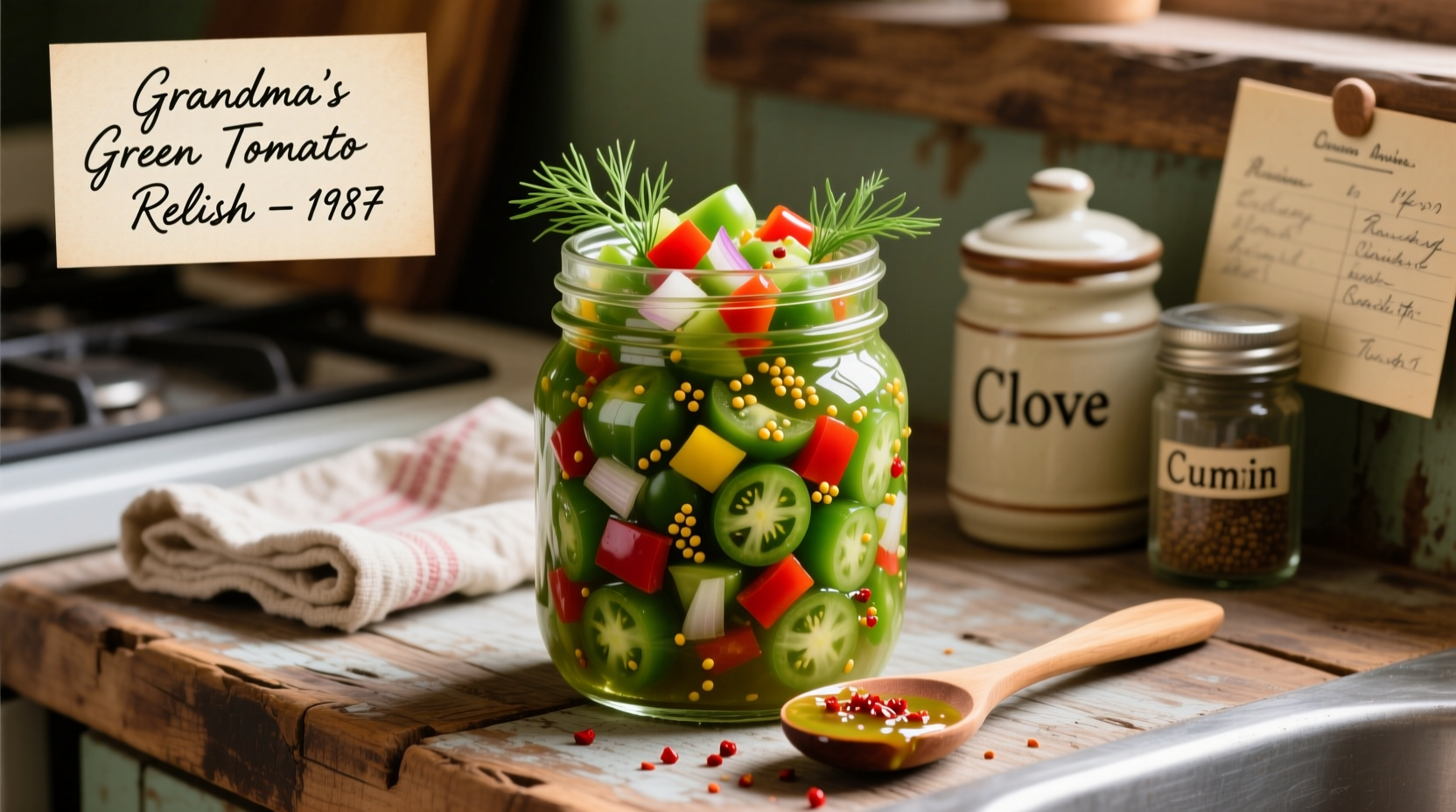 Perfect Green Tomato Relish Recipe: Safe Canning Instructions