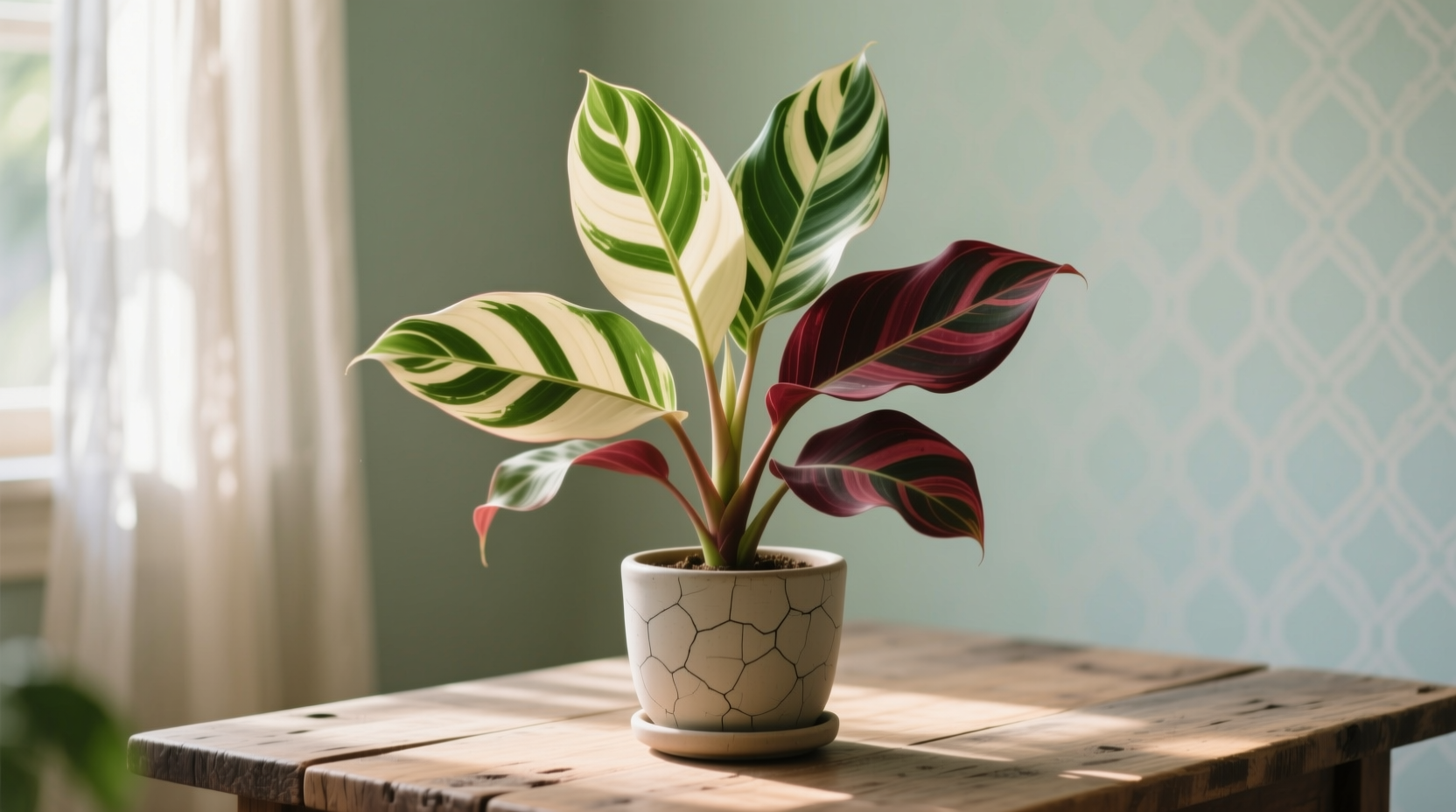 variegated dracena plant
