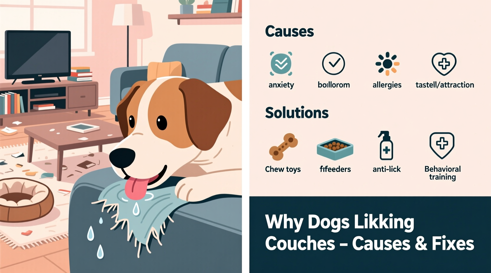 why is my dog obsessed with licking the couch fabric causes and fixes