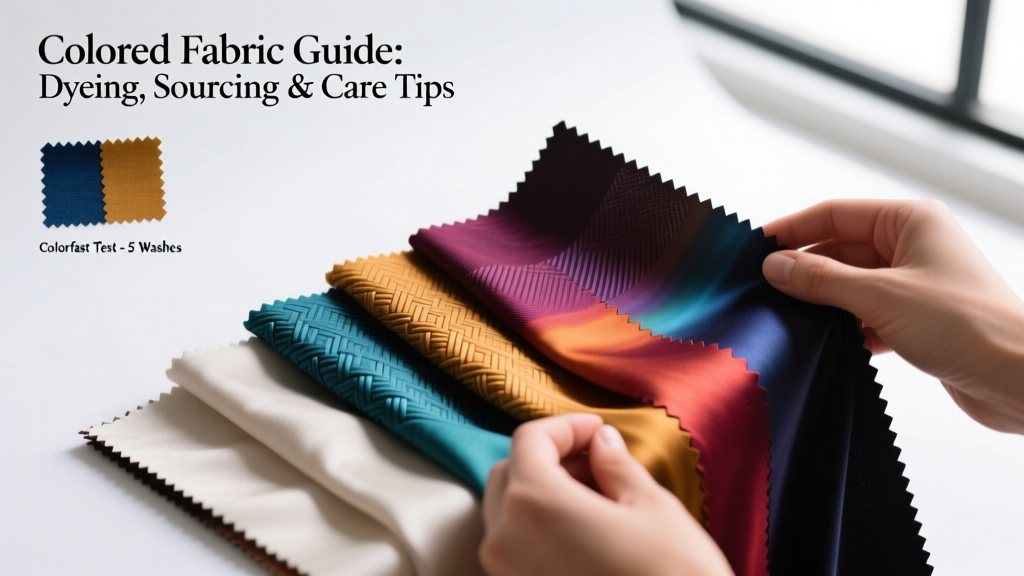 Colored Fabric Guide: Dyeing, Sourcing & Care Tips