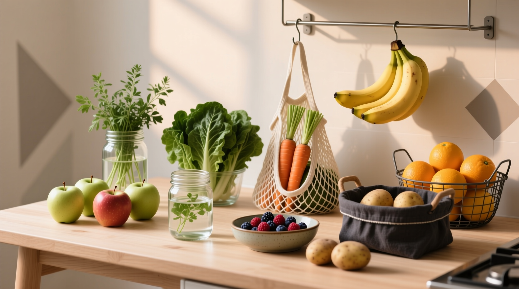 ideal ways to store fruits and vegetables