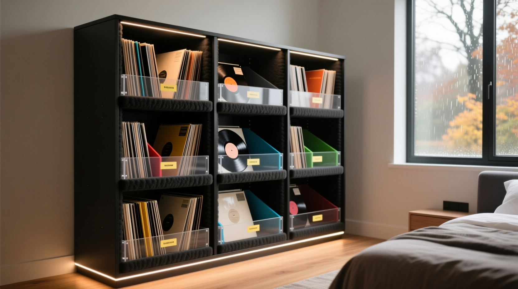 closet organization tips for vinyl cartridges