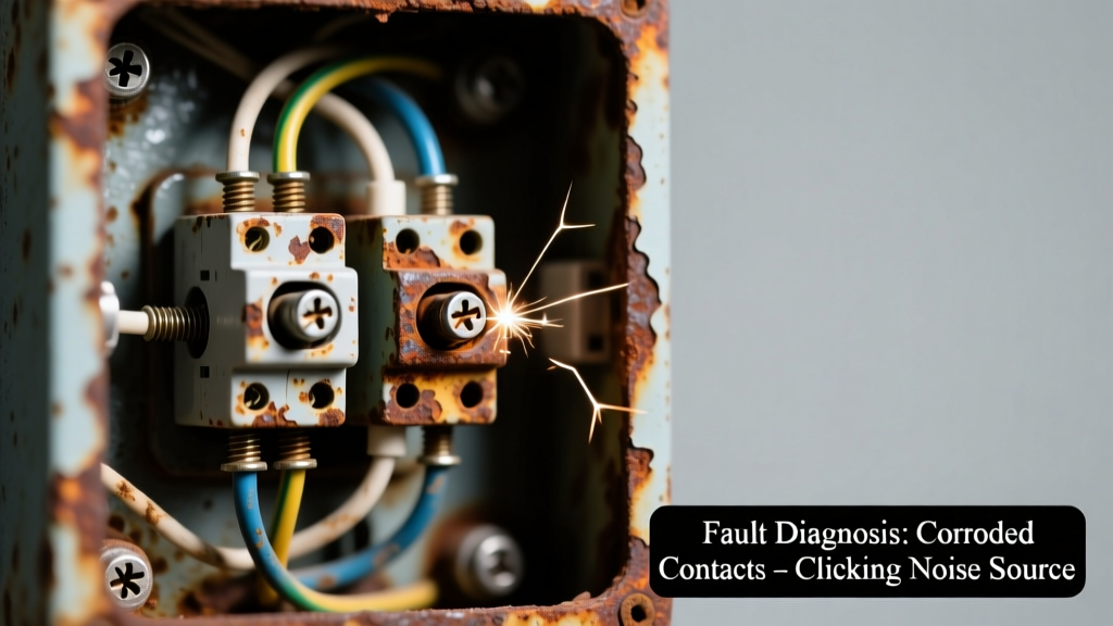 Electrical Panel Rust Causing Clicking Sound: Quick Diagnosis