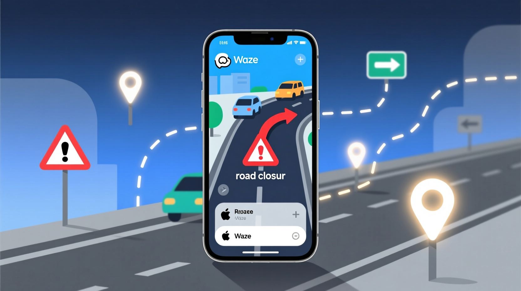waze updates to help you easily avoid road closures