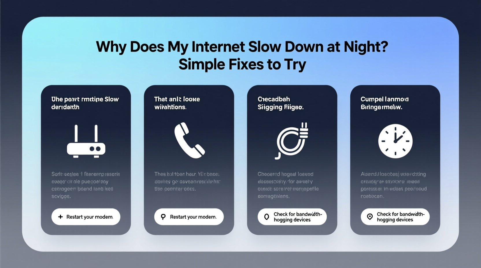 why does my internet slow down at night simple fixes to try