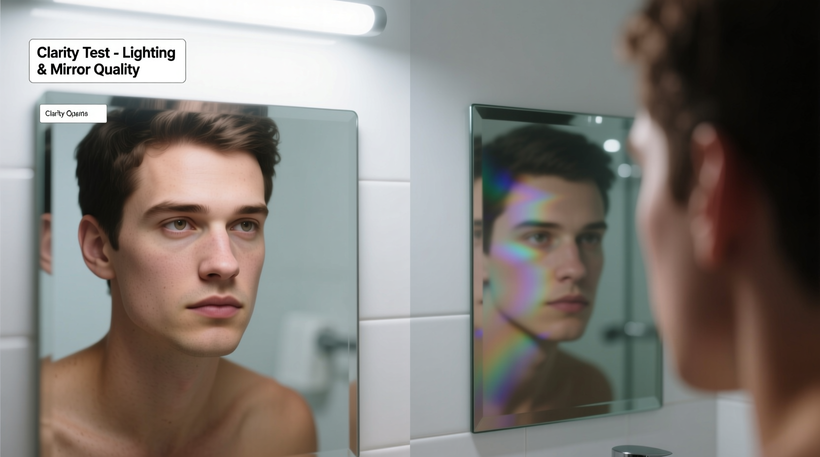 why is my reflection clearer in some mirrors than others lighting tips