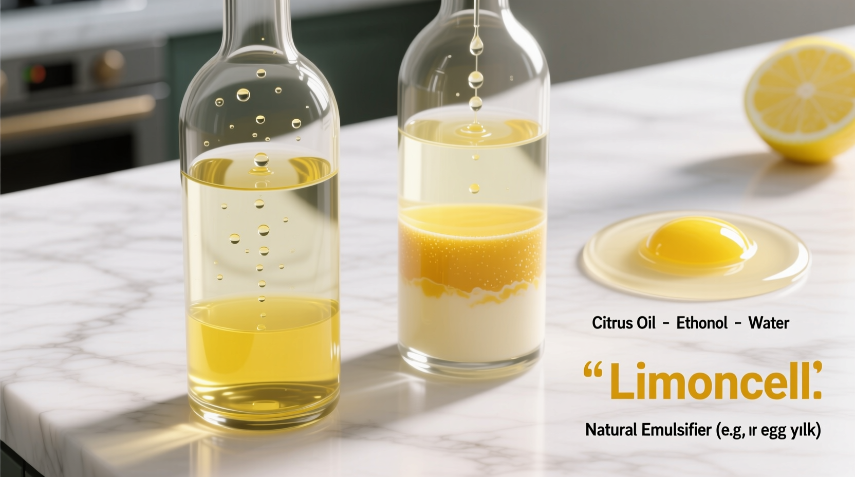 why does my homemade limoncello separate after refrigeration fixes and emulsifiers that work