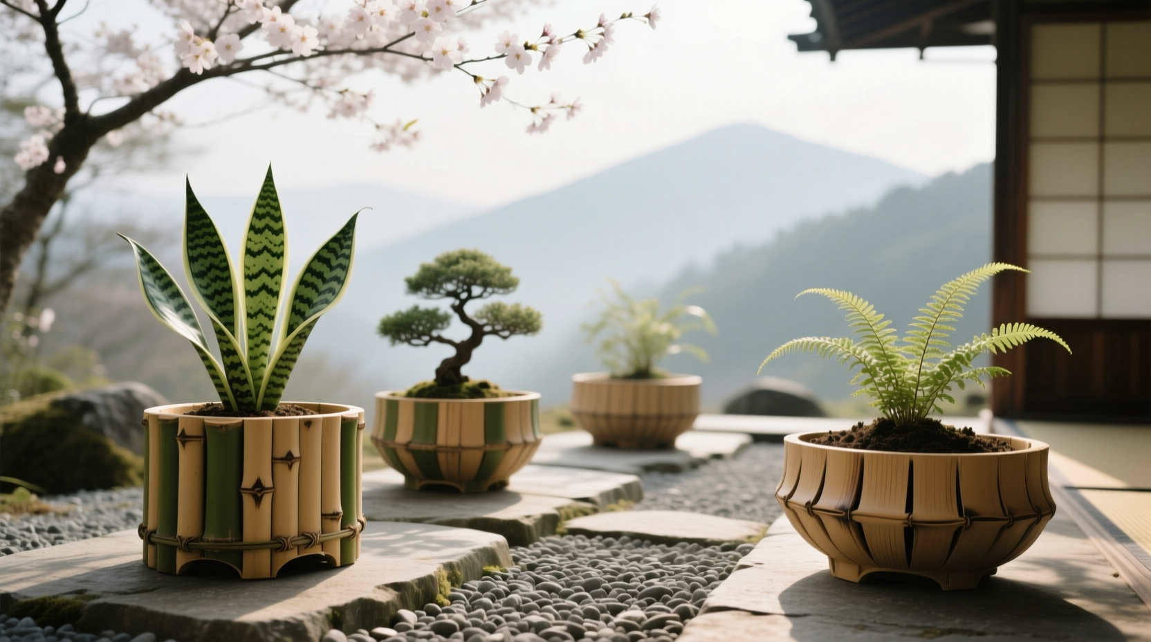 bamboo container garden